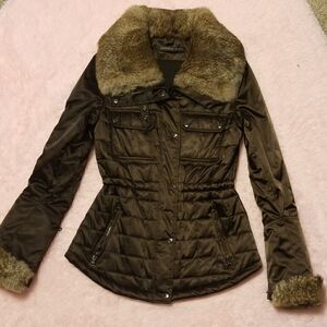 Andrew Marc fur jacket, thermal insulated